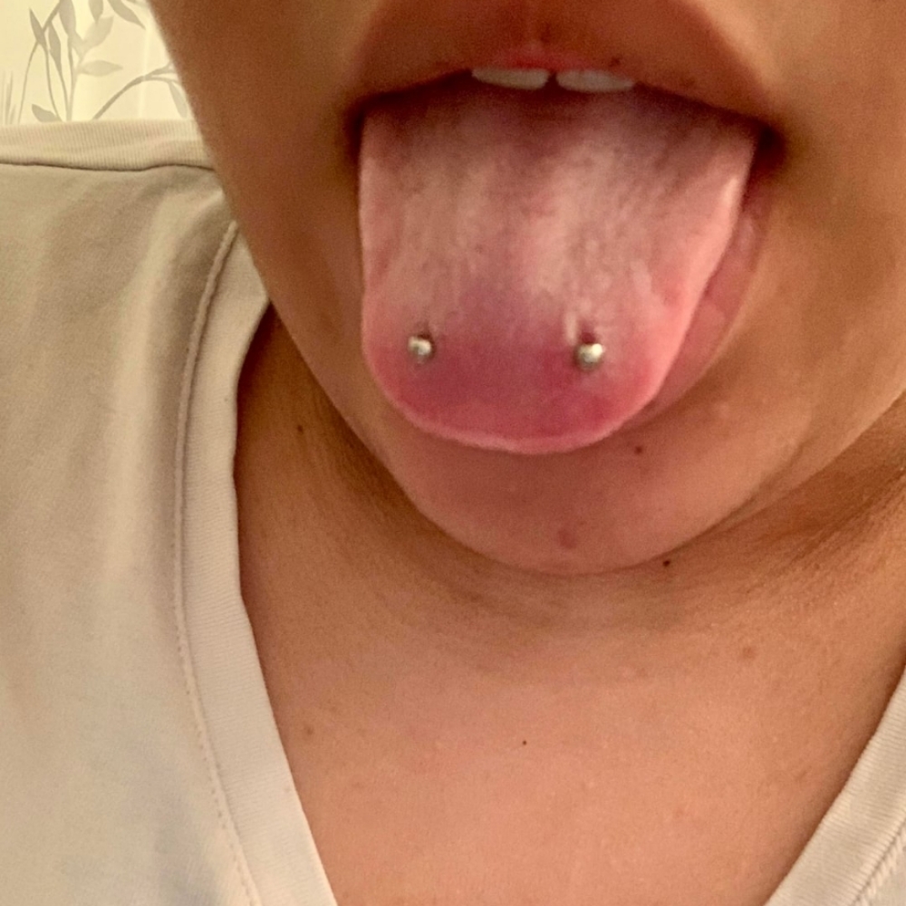 Frog Eye Tongue Piercing at Piercings By Autumn in New Castle, PA