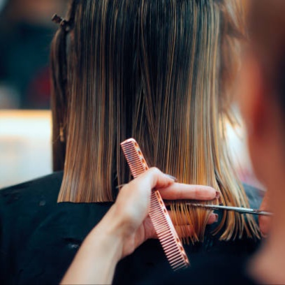 Trim at Blossoms HTX Hair Studio in Spring, TX