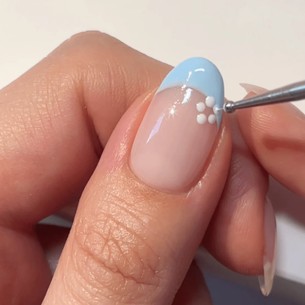 Gel Polish Manicure With Simple Art