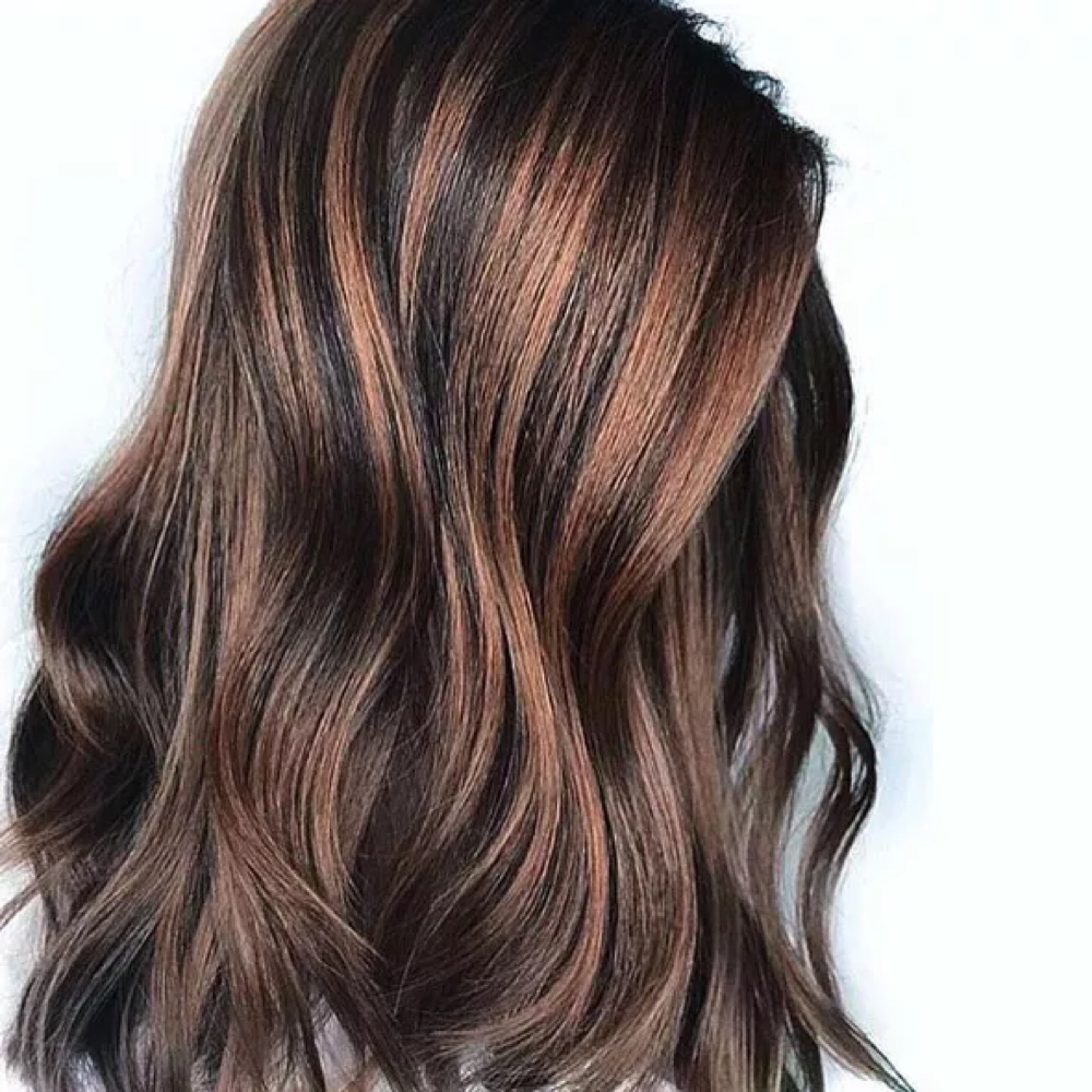 Color, Partial Highlights, Blowdry at Halo Hair Studio in Parkton, MD