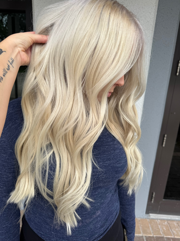 Rooted Blonde All Over at Liz Does My Hair in Royal Palm, FL