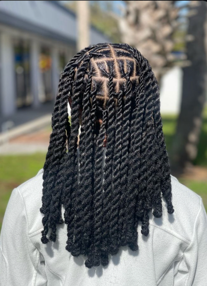 Invisible Locs  Midback