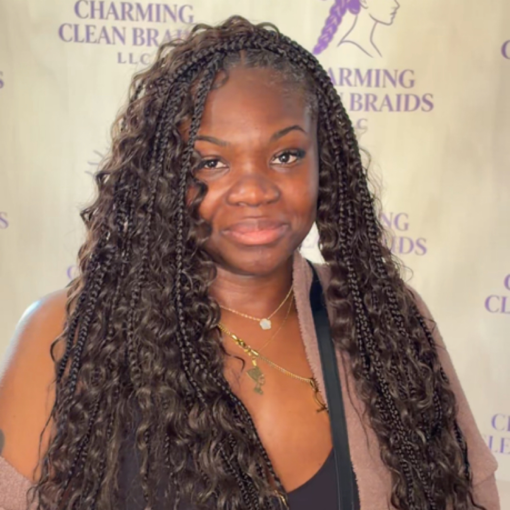 Smedium Boho Knotless (Butt Length) at Charming Clean Braids in Fayetteville, NC