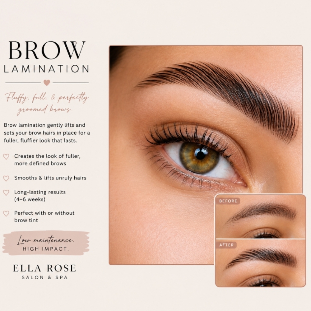 Brow Lamination at Ella Rose Salon and Spa in Carbondale, CO