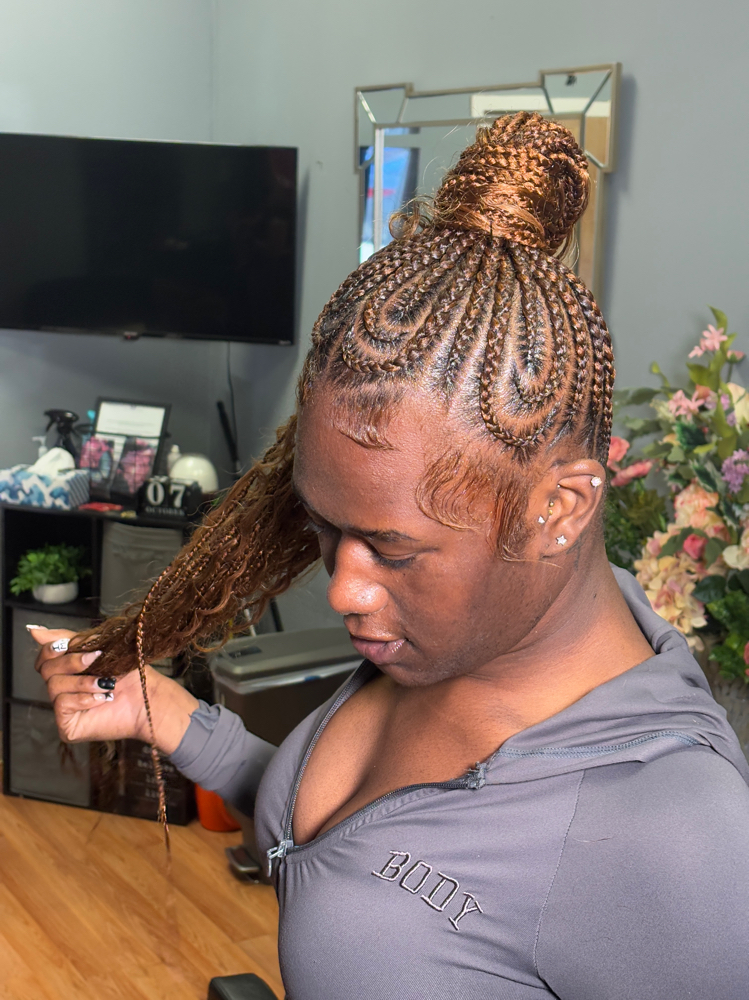 Medium Stitch Braid Ponytail at JCTouch Salon in Parkville, MD