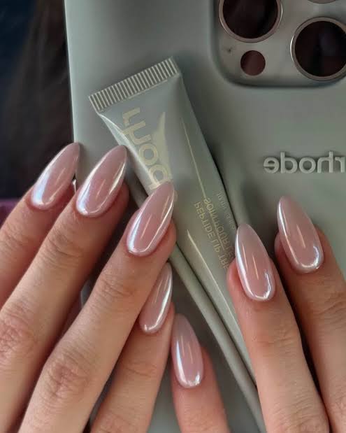 Chrome added on Nails at Southern Bay Bliss Salon in Red Bay, AL