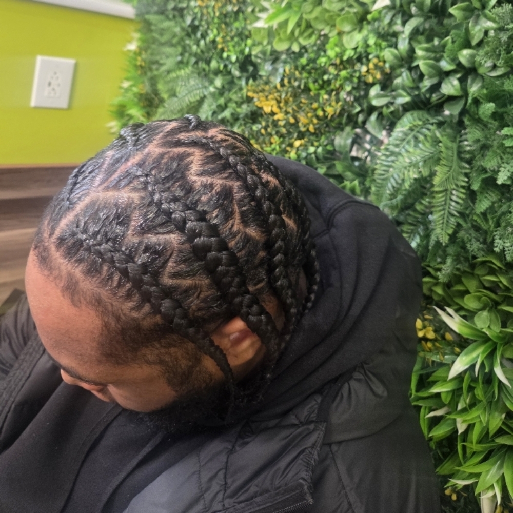 Men Popsmoke (8) Braids & Shampoo at D&M Hairstudio in Brooklyn, NY