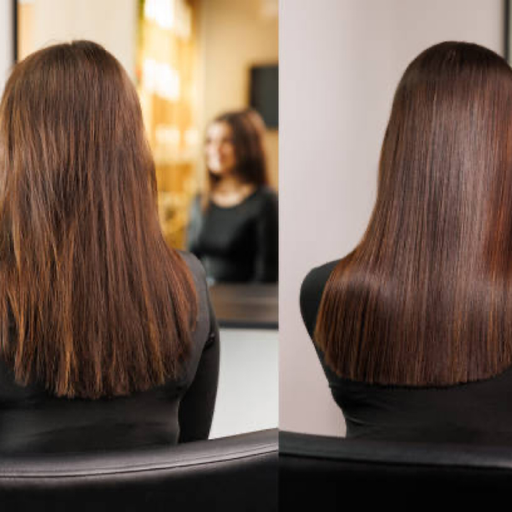 Smoothing Treatment at Vibe Hair Studio in Baldwin City, KS