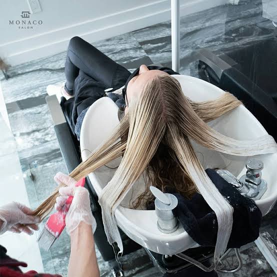 Wet Balayage at Endless Elegance Salon & Spa in Castalia, OH