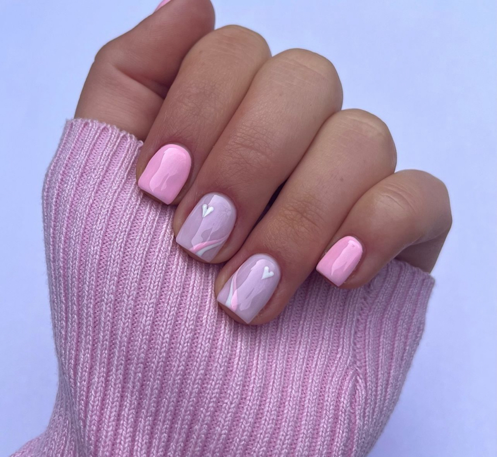 Structured Manicure- Xshort-w Art