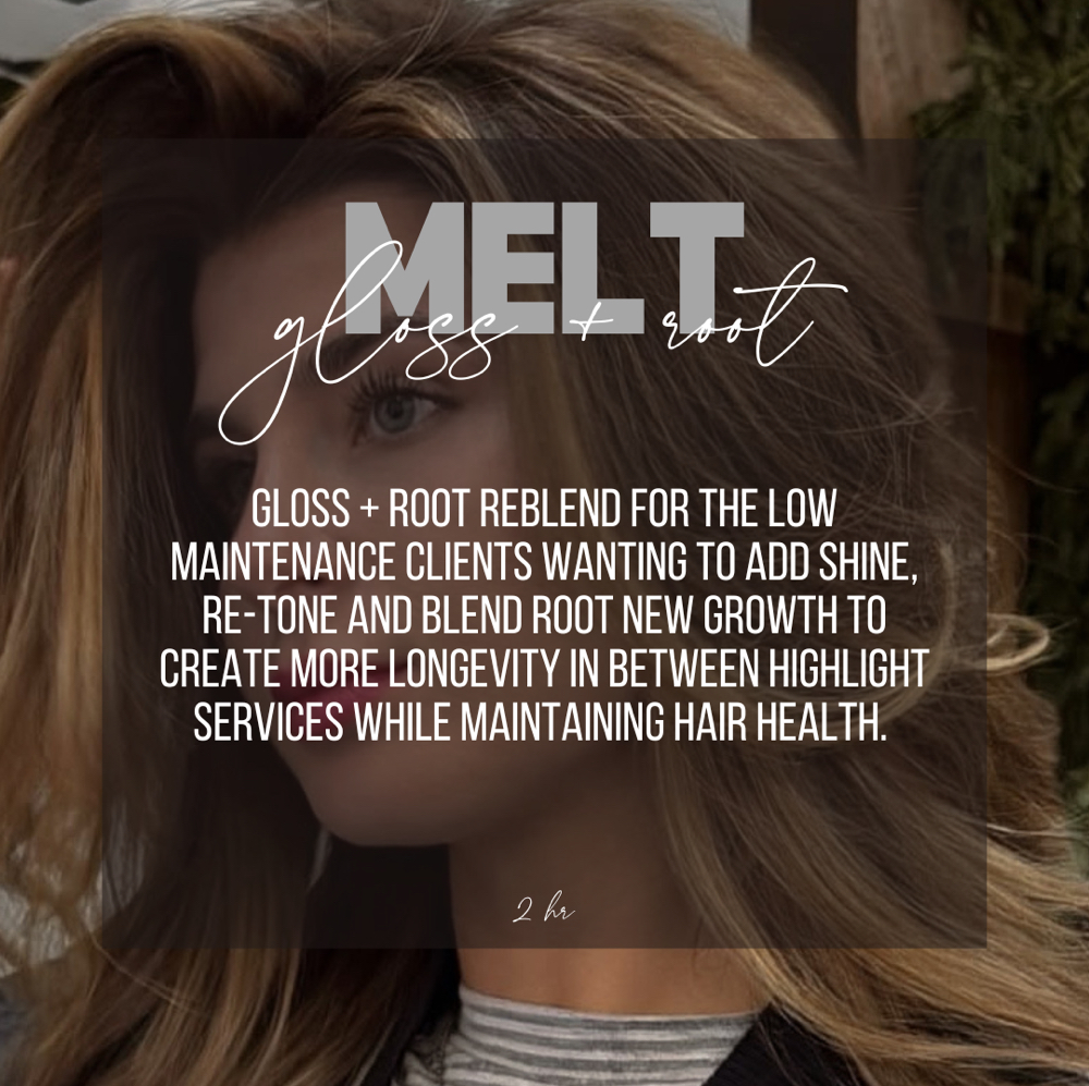 Gloss + Root Melt at Hair By Cassy and Team in Frisco, TX