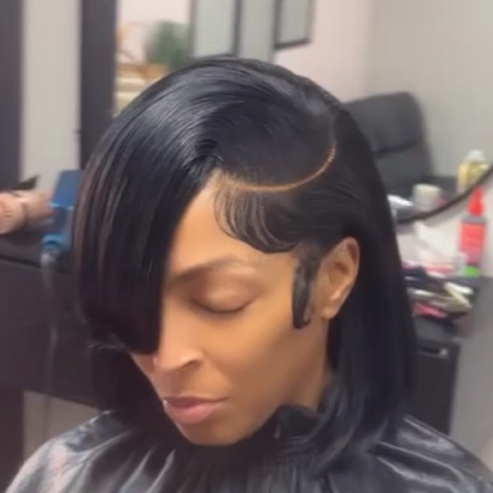 Quick weave frontal/closure at Birds Braiding Boutique in Newnan, GA