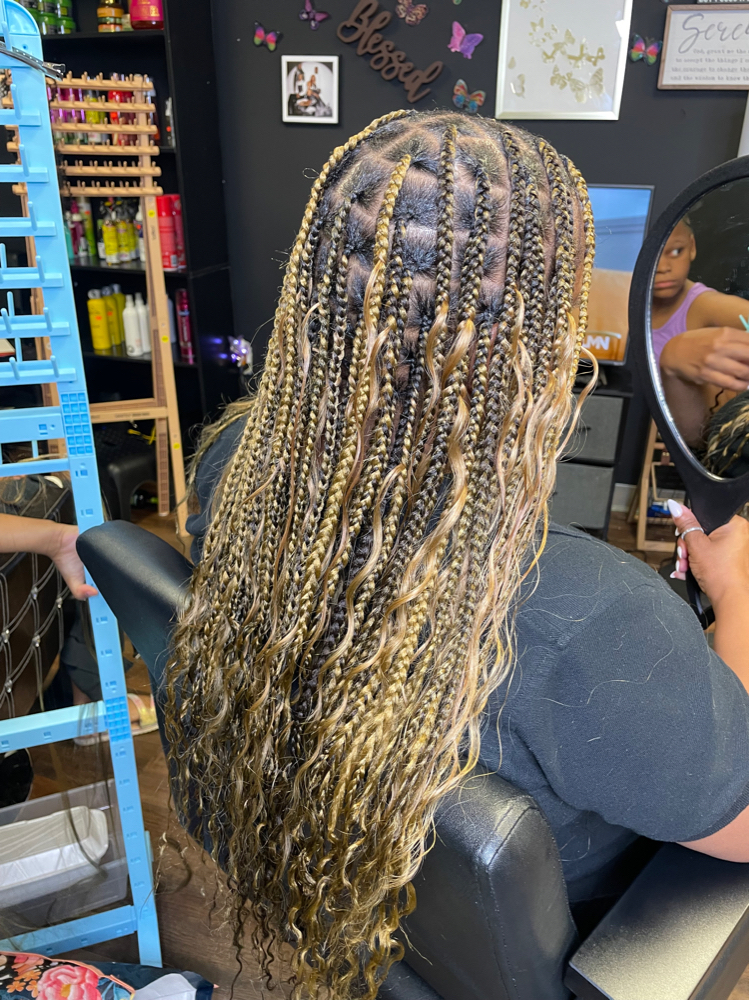 Med Bohemian (less) Knotless at 🦋 Blessings Upon Me 🦋 in Cincinnati, OH