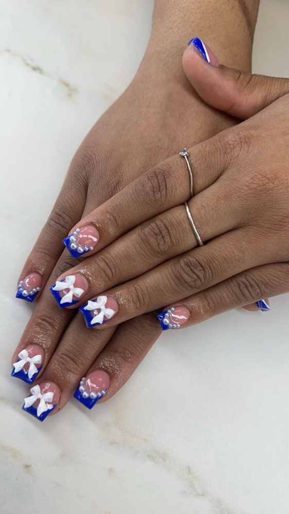 short set with design