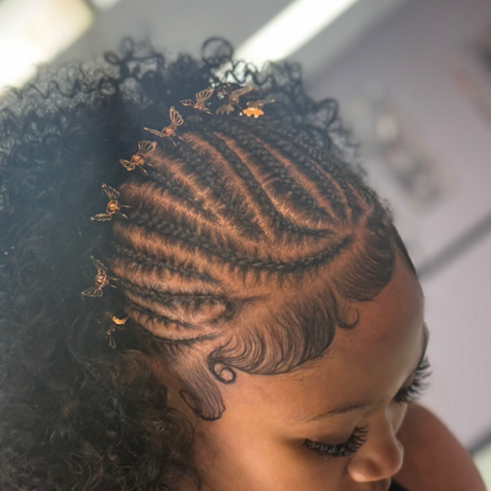 Luxe Scalp Braid Design at Thee Royal Vault in Cleveland, MS