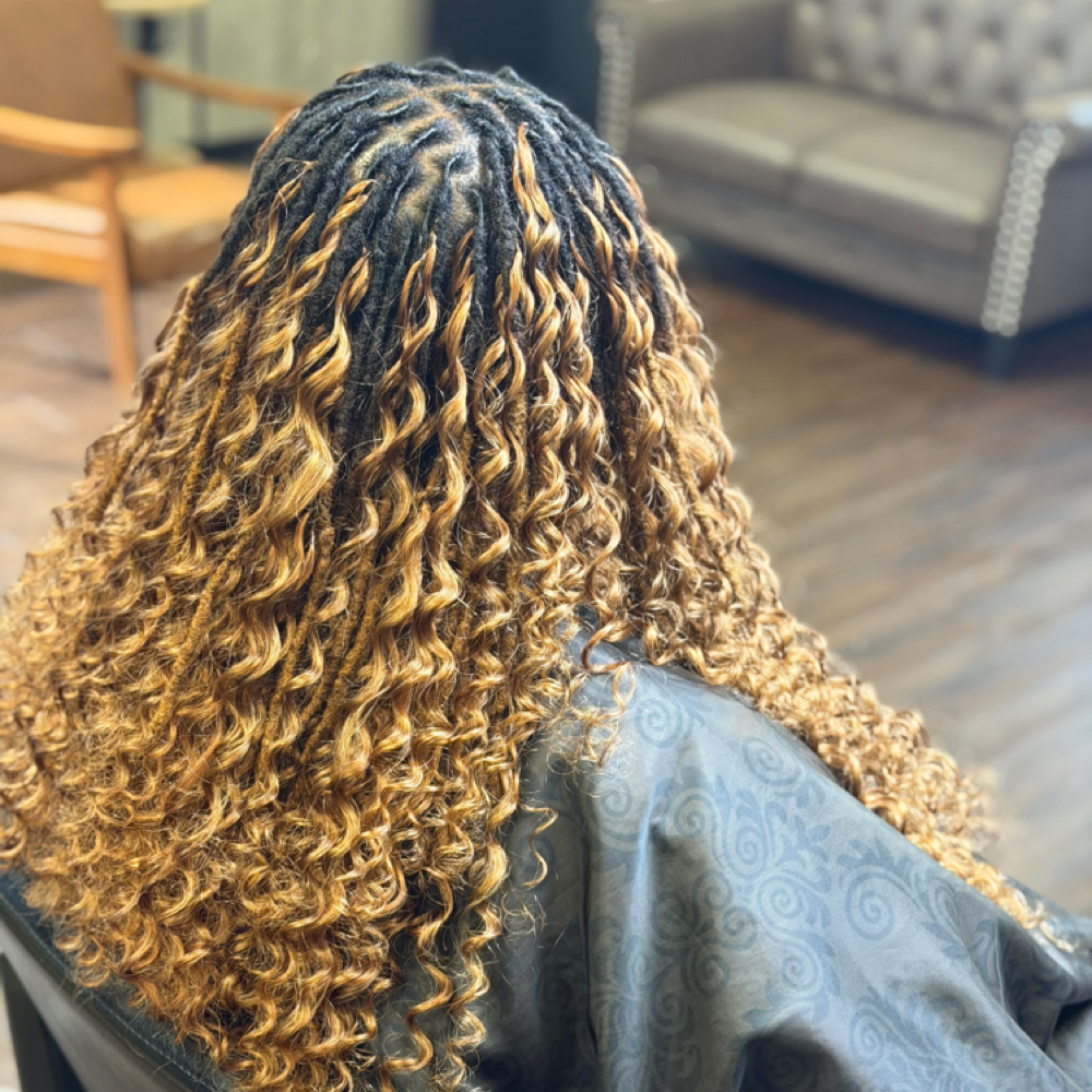 Boho locs (Hair NOT included) at Locd N Faded SLC in Sandy, UT