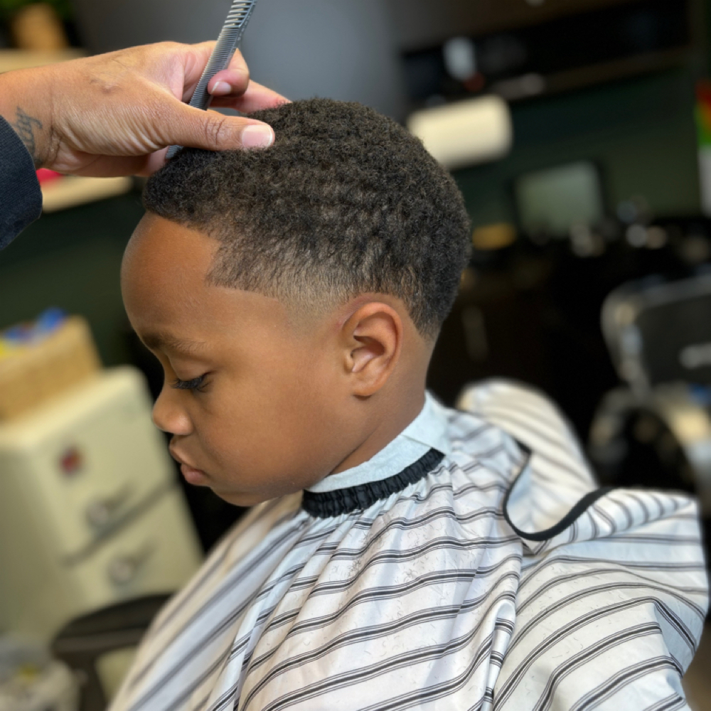 Young Gentlemen Haircut at Versatile Blends in Woodstock, GA