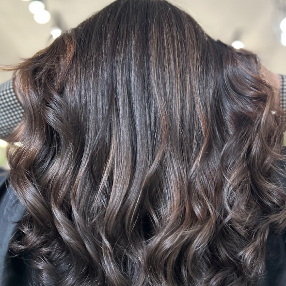 1/2 None Bleach balayage at Luxe Hair Lounge in brooklyn, NY