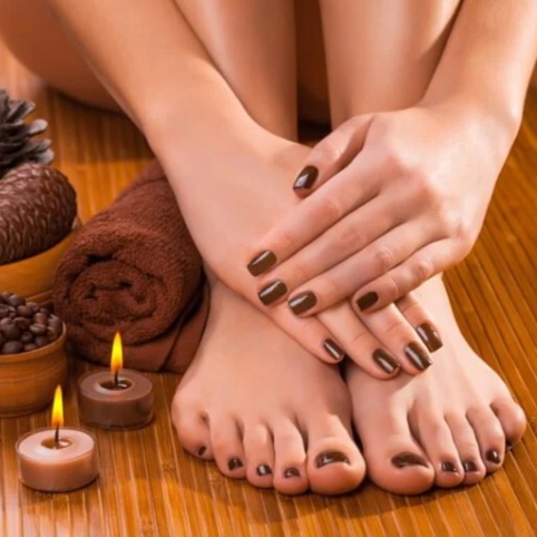 Gel Pedicure+ Acrylic Fullset at Sky Nails in Florence, KY