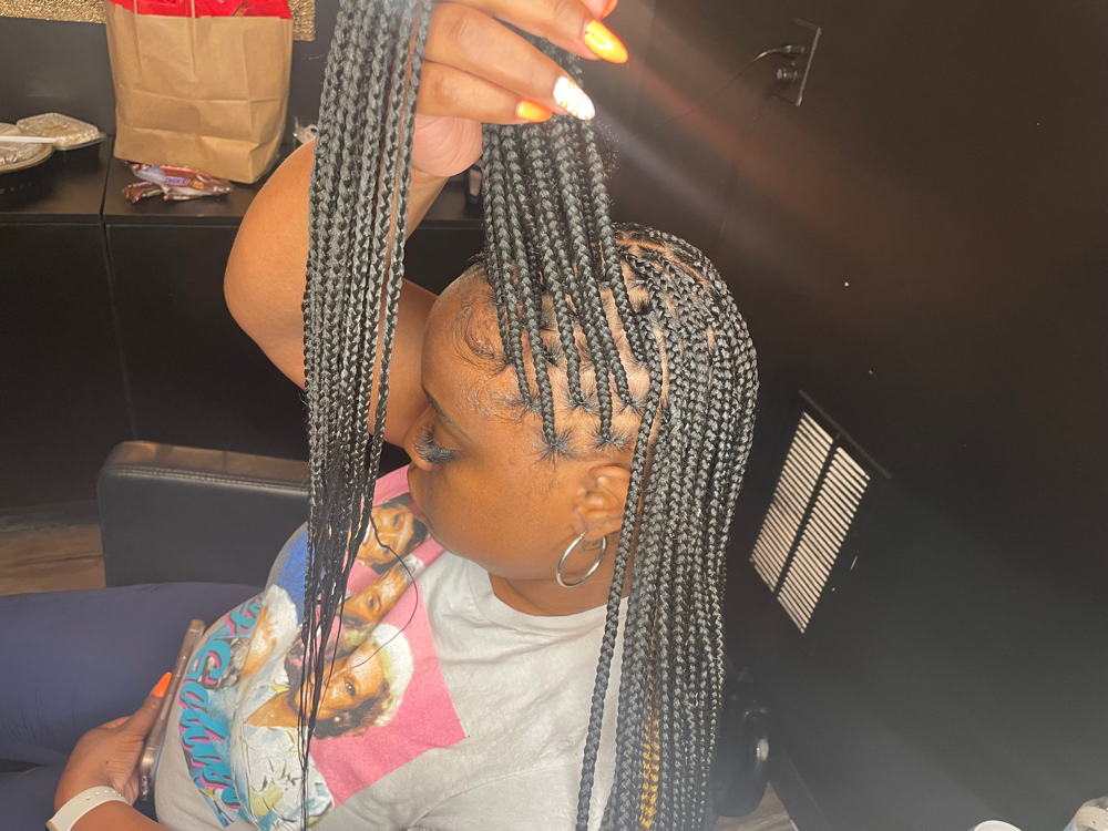 Small Knotless Braids