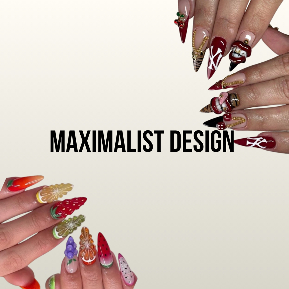 Full Set (Maximalist Design) at Maria's Nails in Bloomington, IL