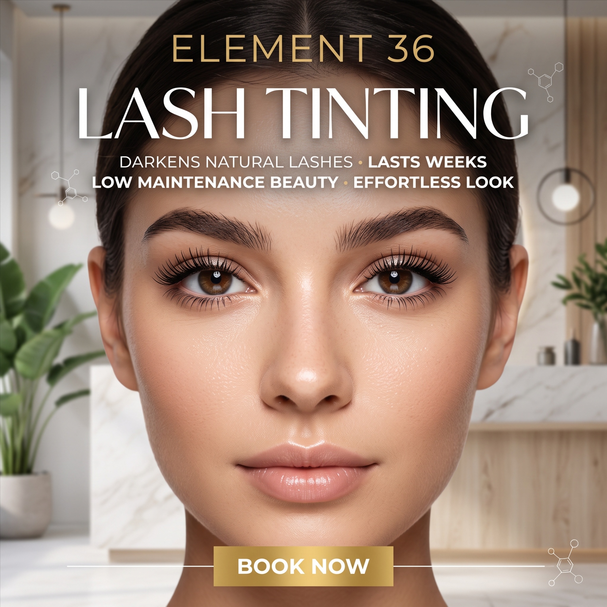 Eyelash Tinting at Element 36 Spa in Pinckney, MI