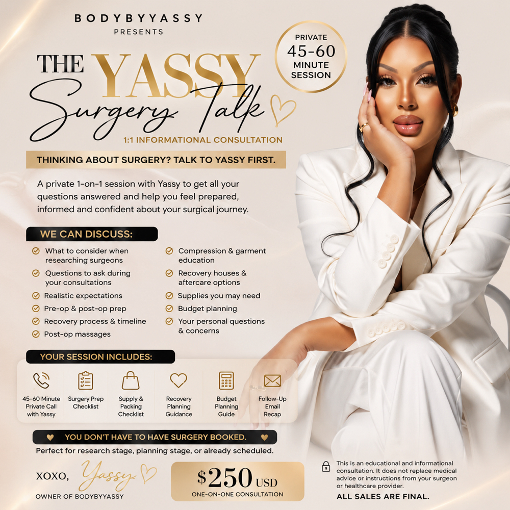 THE YASSY SURGERY TALK at BodyByYassy in Cambria Heights, NY
