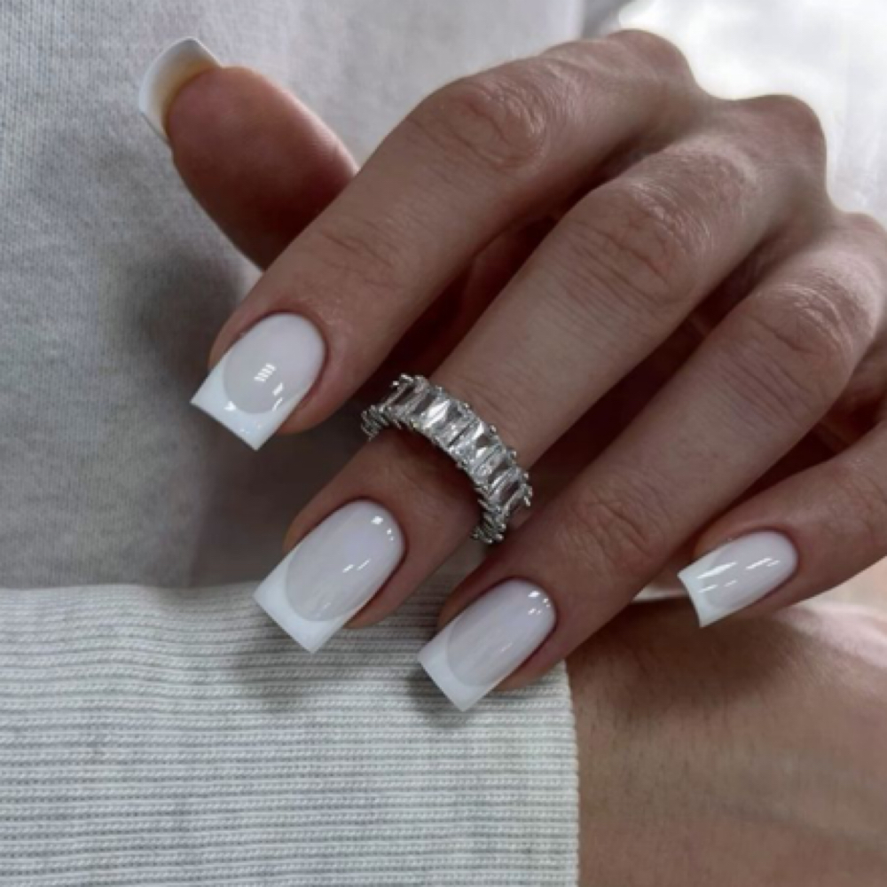 Medium Nail Extensions / French — $ at Julia Nails Florida in Orlando, FL