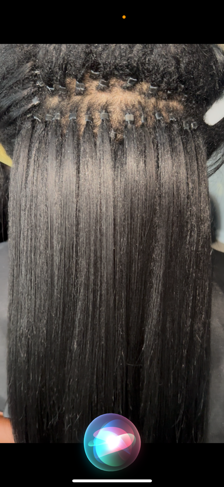 Microlinks Extensions Installation at Styled By Will in Brandon, FL