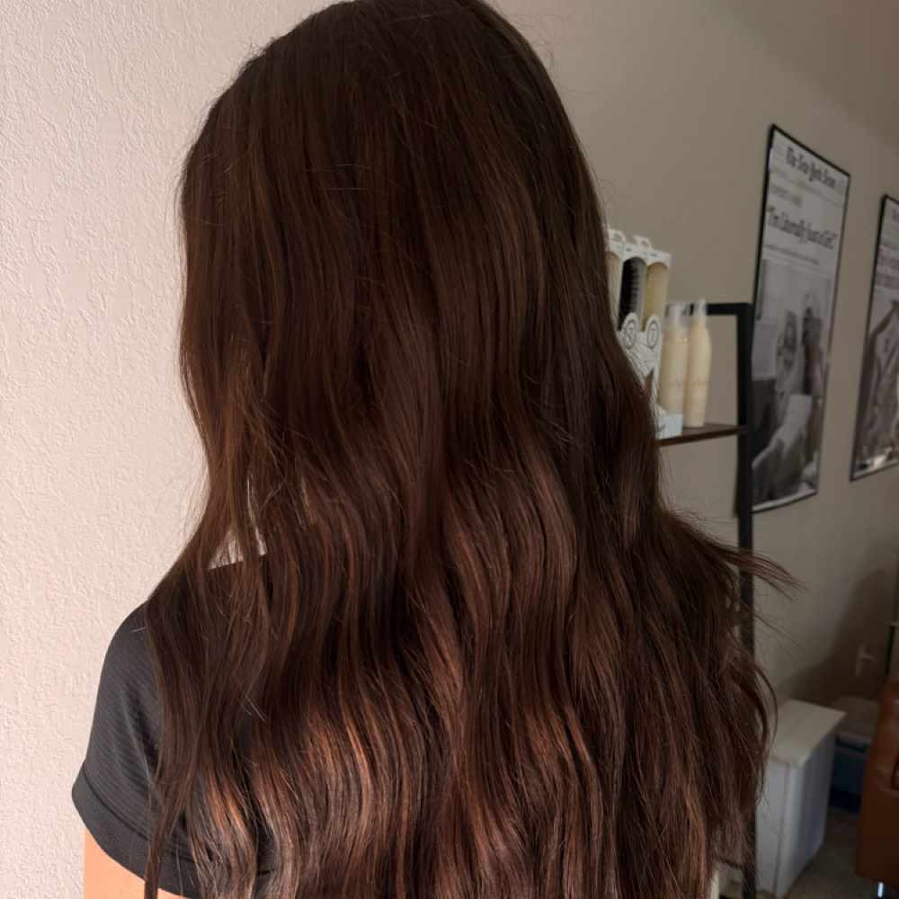 root + tone - the BRUNETTE edit at The Hair Bar in Lebo, KS