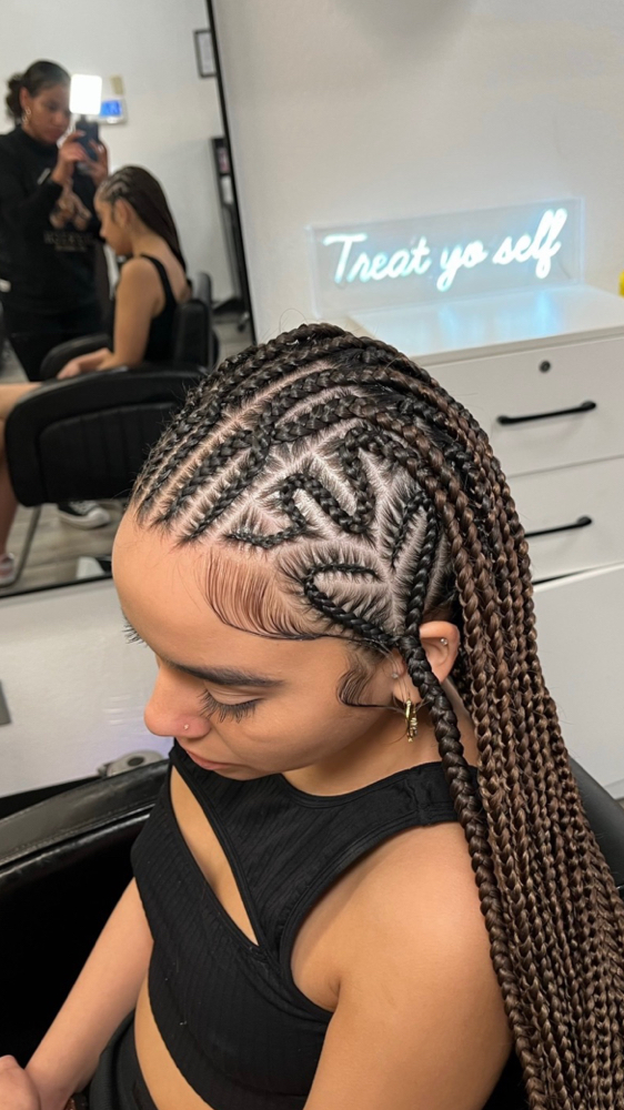 Medium Designer Fulani Braids