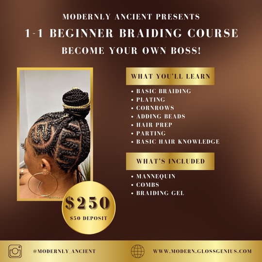 1-on-1 Beginner Braiding Class