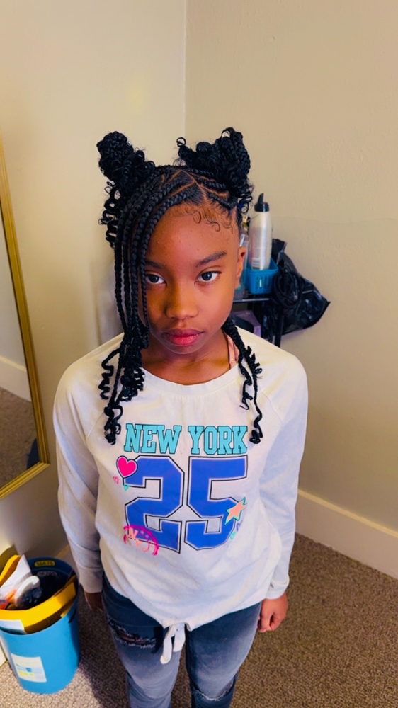 Kids Free Style Braids 9-under