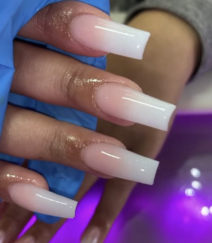 Pink & White OMBRE