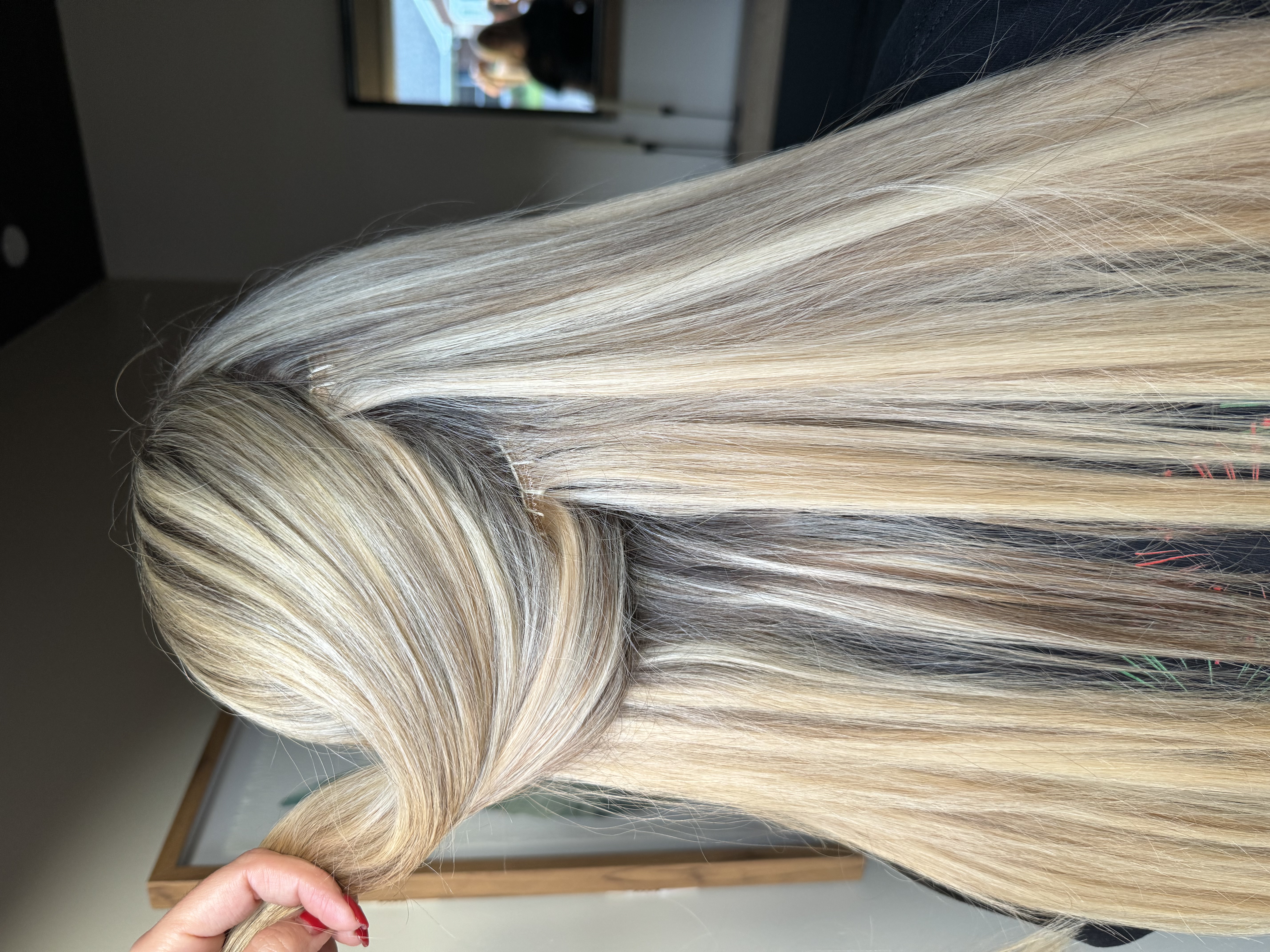 Install of Hand Tied at Mane Hive + Co in North Royalton, OH