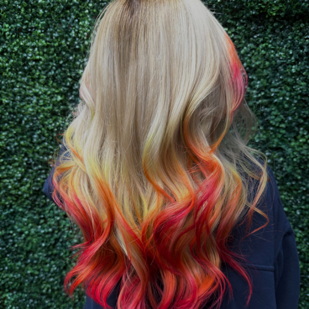 Bleach retouch at J|S Hair in Fort worth, TX