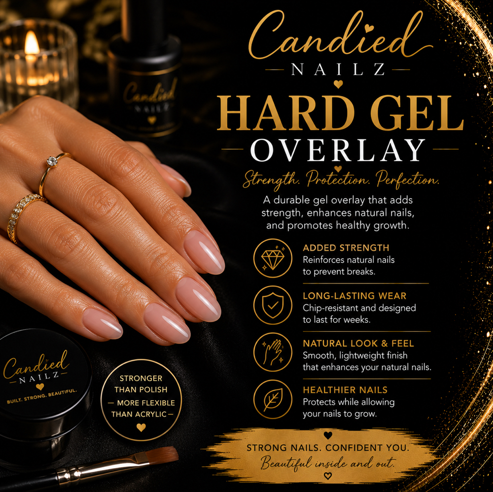 Hard Gel Overlay - Natural Nails at Candied Nailz in Bowling Green, OH