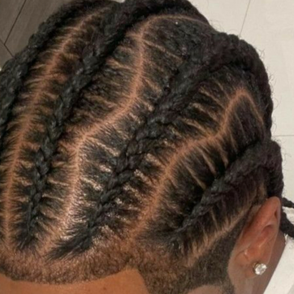 Cornrow at Gigi African Braids Houston in Cypress, TX