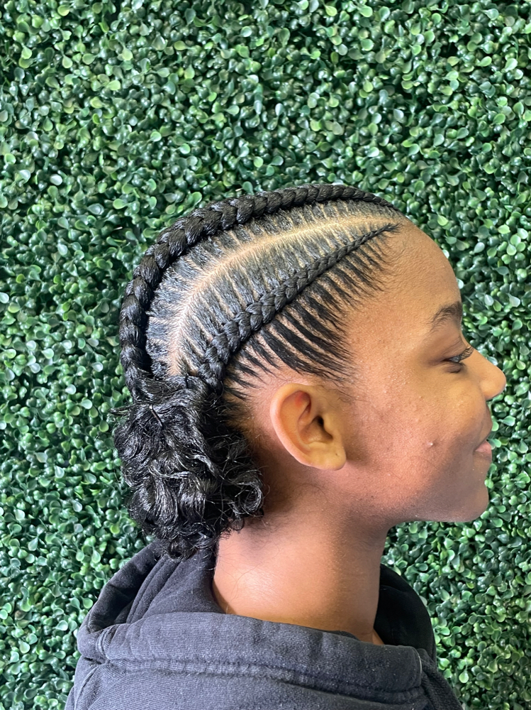 Stitch Braids with a Bun
