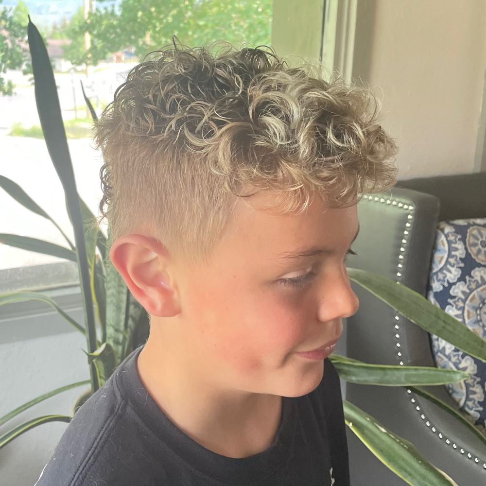 Boys/Mens Partial Perm And Cut