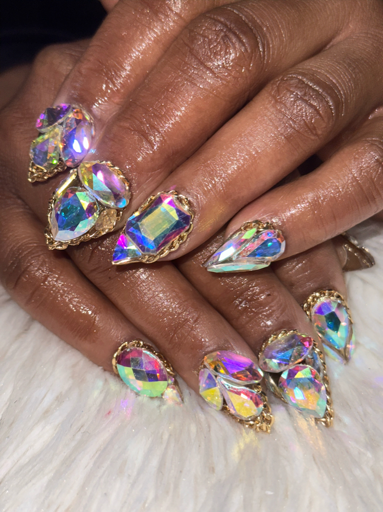 Full Bling/Junk Nail (each nail)