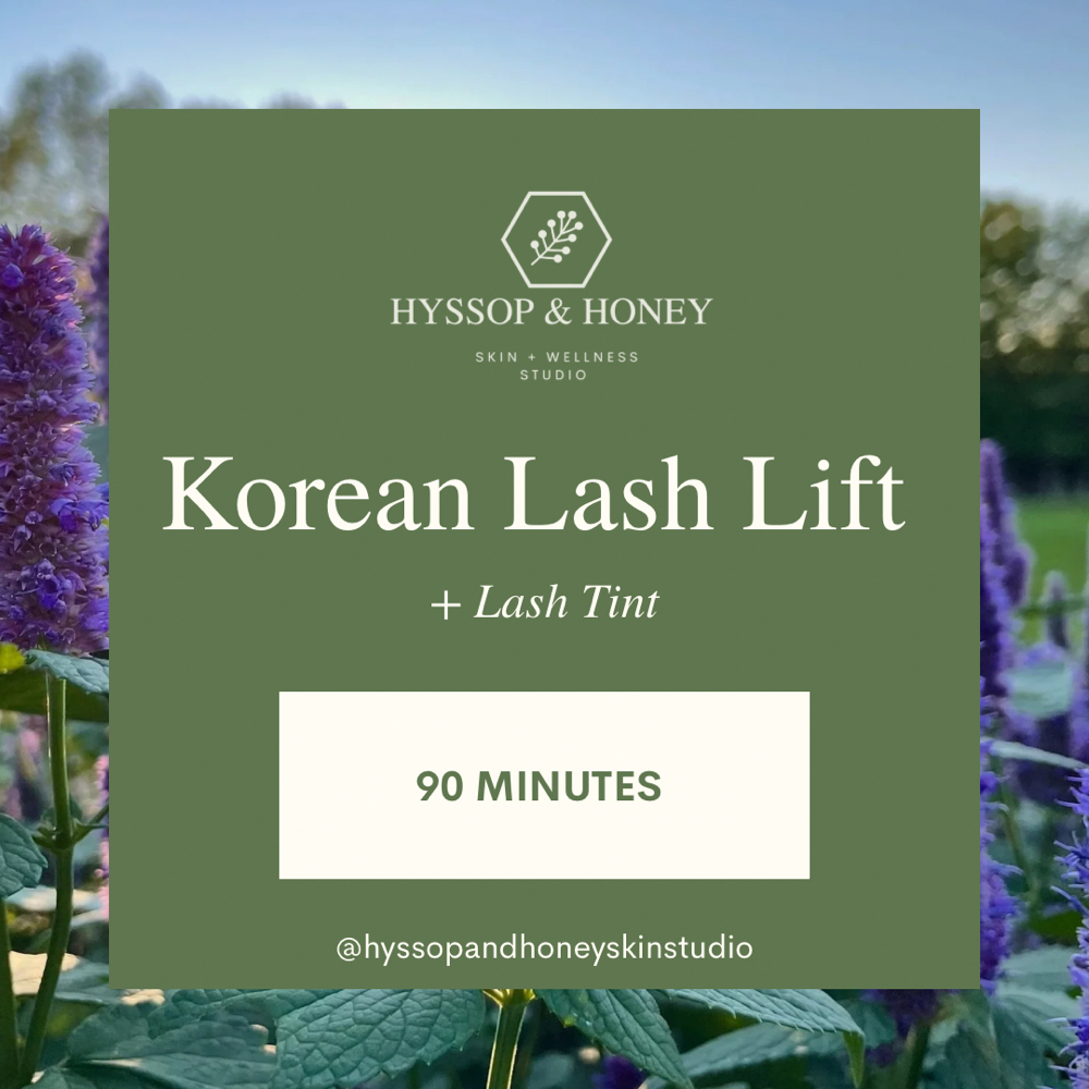 Korean Lash Lift + Tint at Hyssop & Honey Skin + Wellness Studio in San Diego, CA