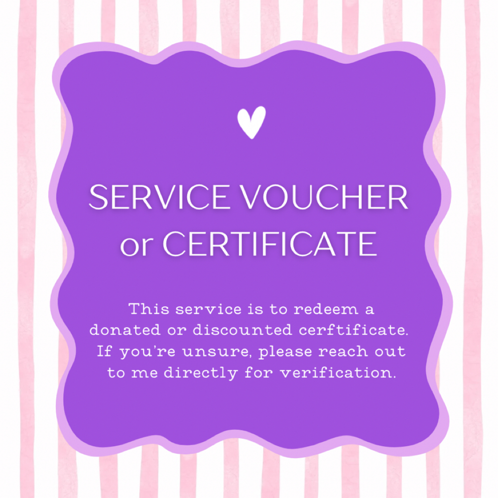 Service Voucher or Certificate