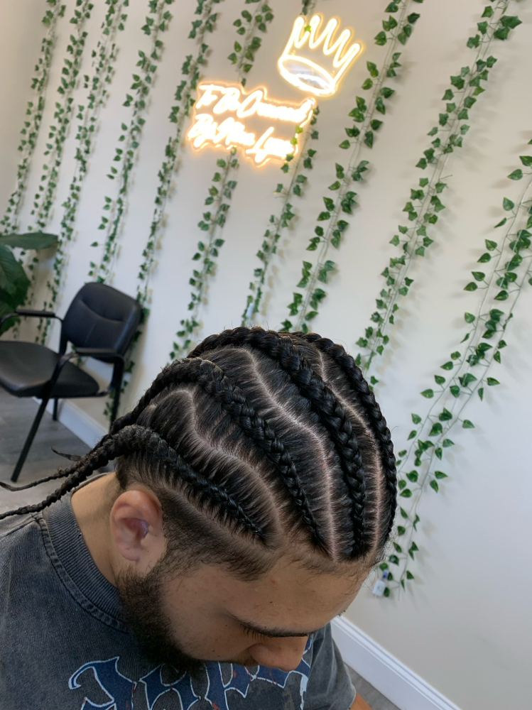 6 Cornrows Natural Hair at To Be Crowned By Nina Lynn in Emmaus, PA