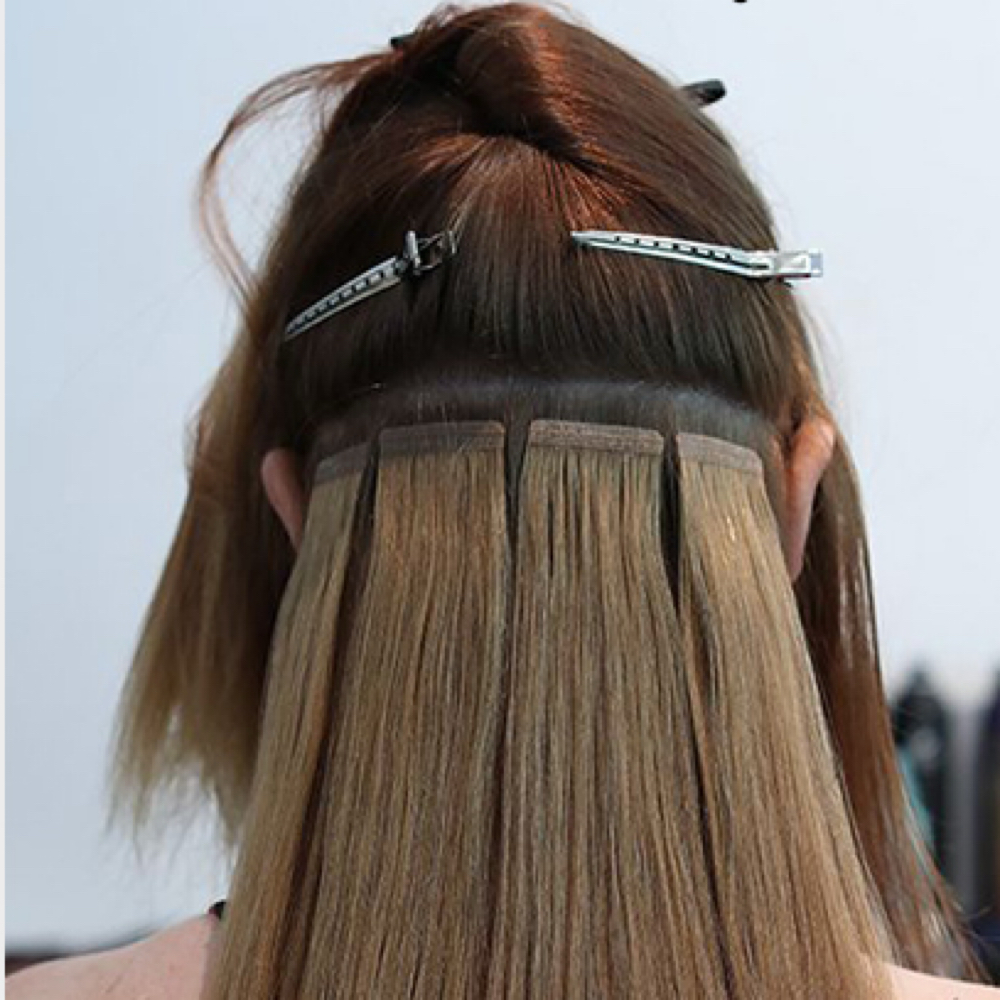 Tape In Extensions Install at S Charles Beauty Co in Baltimore, MD