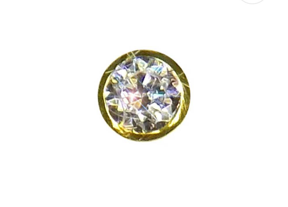 .02CT VVS In Canary Gold Bezel