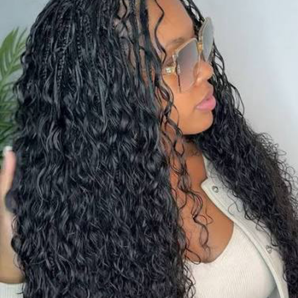 Human Hair Bora Bora Braids at Taylor’s Chair in Lancaster, TX