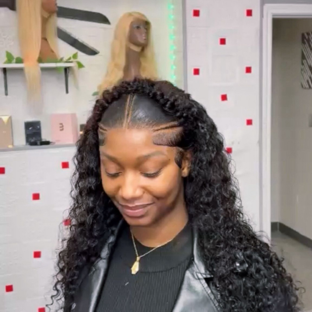 Wig install at Alizah’s Hair Salon in Indianapolis, IN