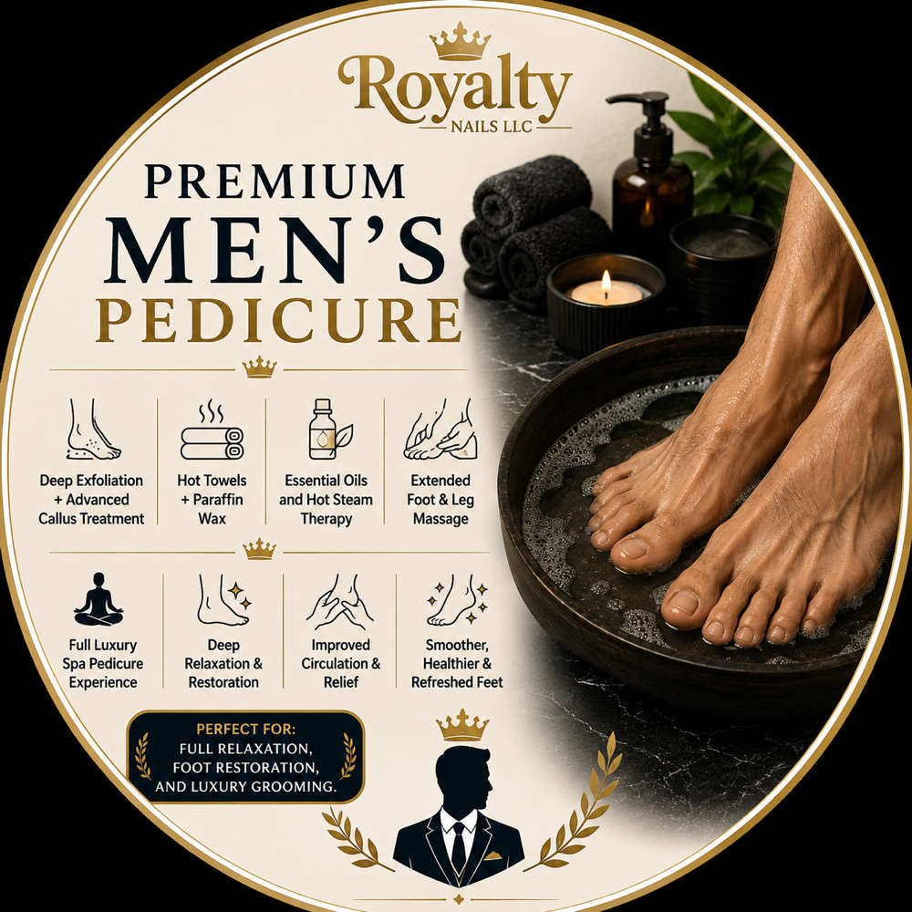 Premium Mens Pedicure at Royalty Nails LLC in Colorado Springs, CO