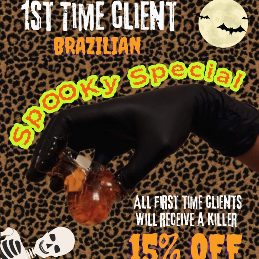Spooky Special 15% Off 1st time at Sugar+Glow Haus in Covina, CA